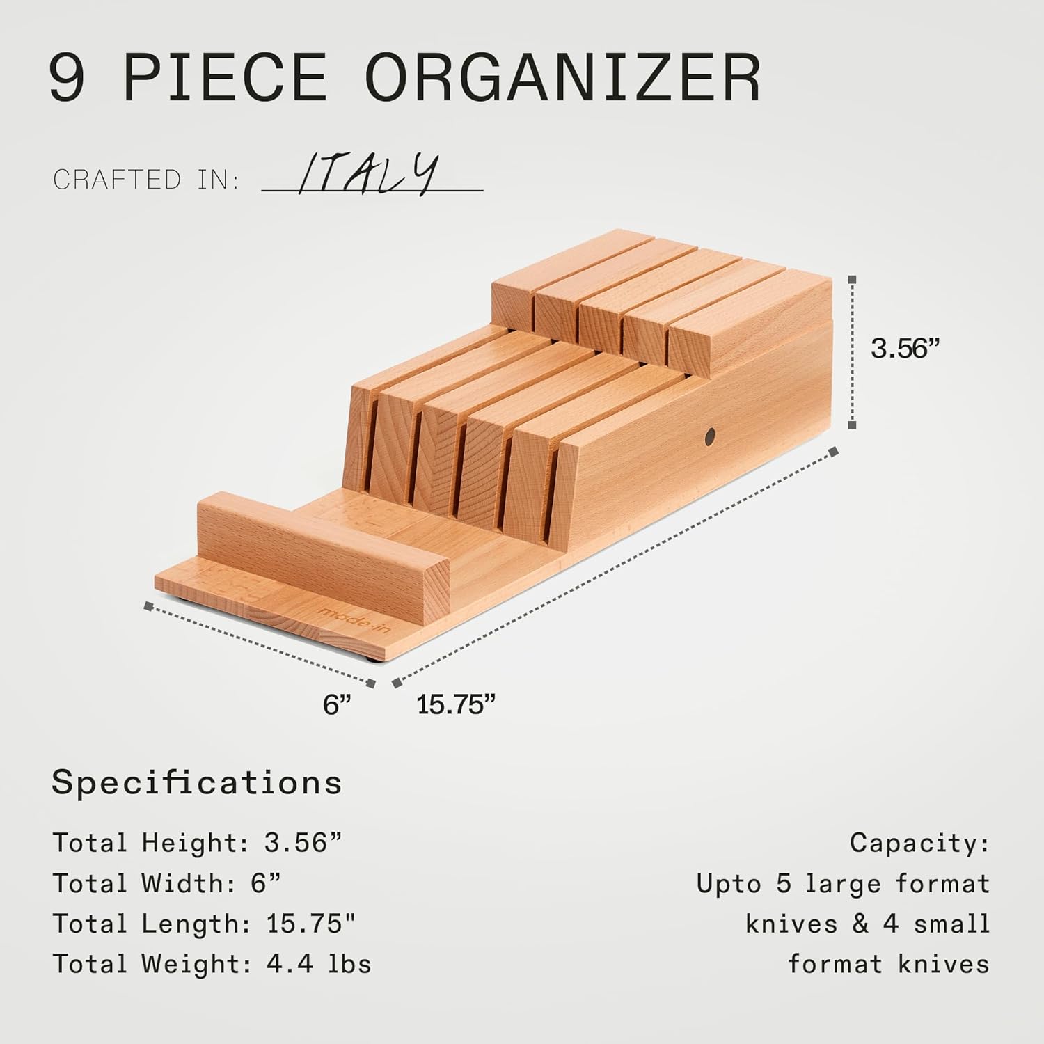 Knife Organizer Set by Made In Cookware: Keep Your Kitchen Knives Organized and Easily Accessible