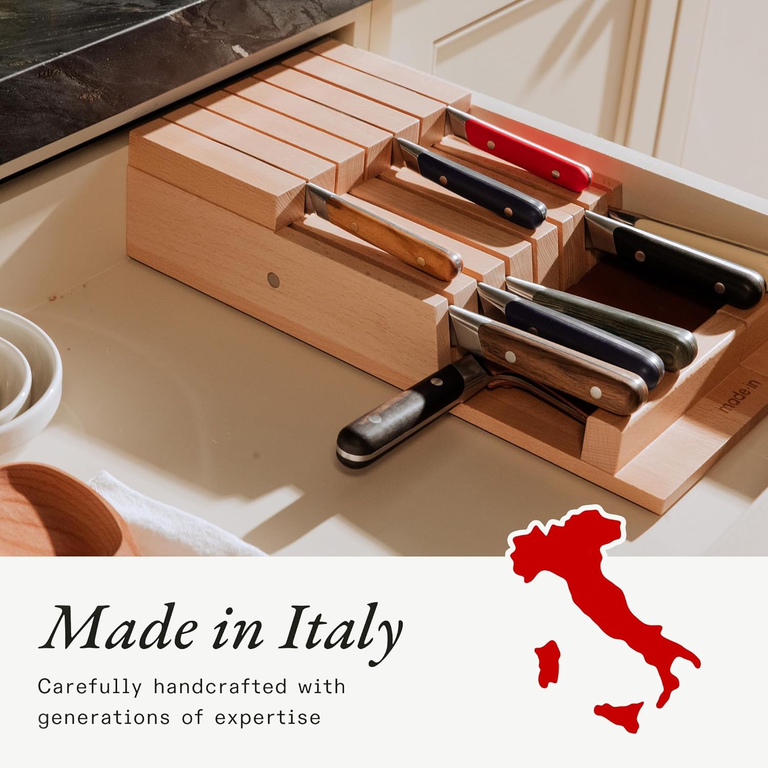Knife Organizer Set by Made In Cookware: Keep Your Kitchen Knives Organized and Easily Accessible