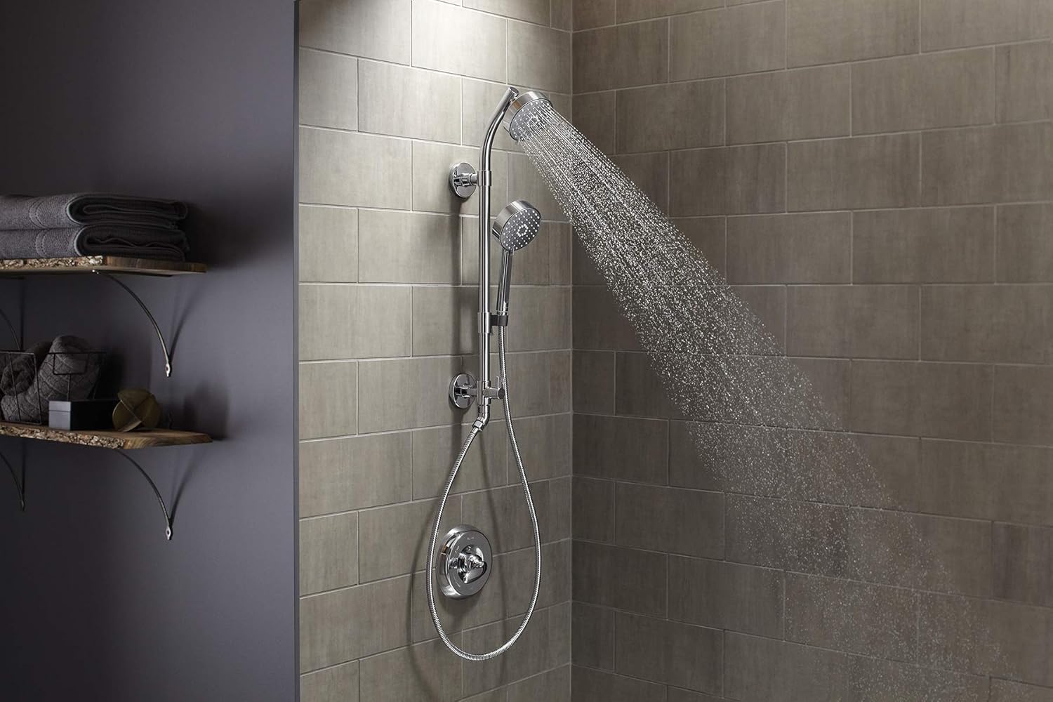 KOHLER 72419-G-CP Awaken G110 Three-Function Showerhead, Wall-Mount, Polished Chrome - 1.75 GPM