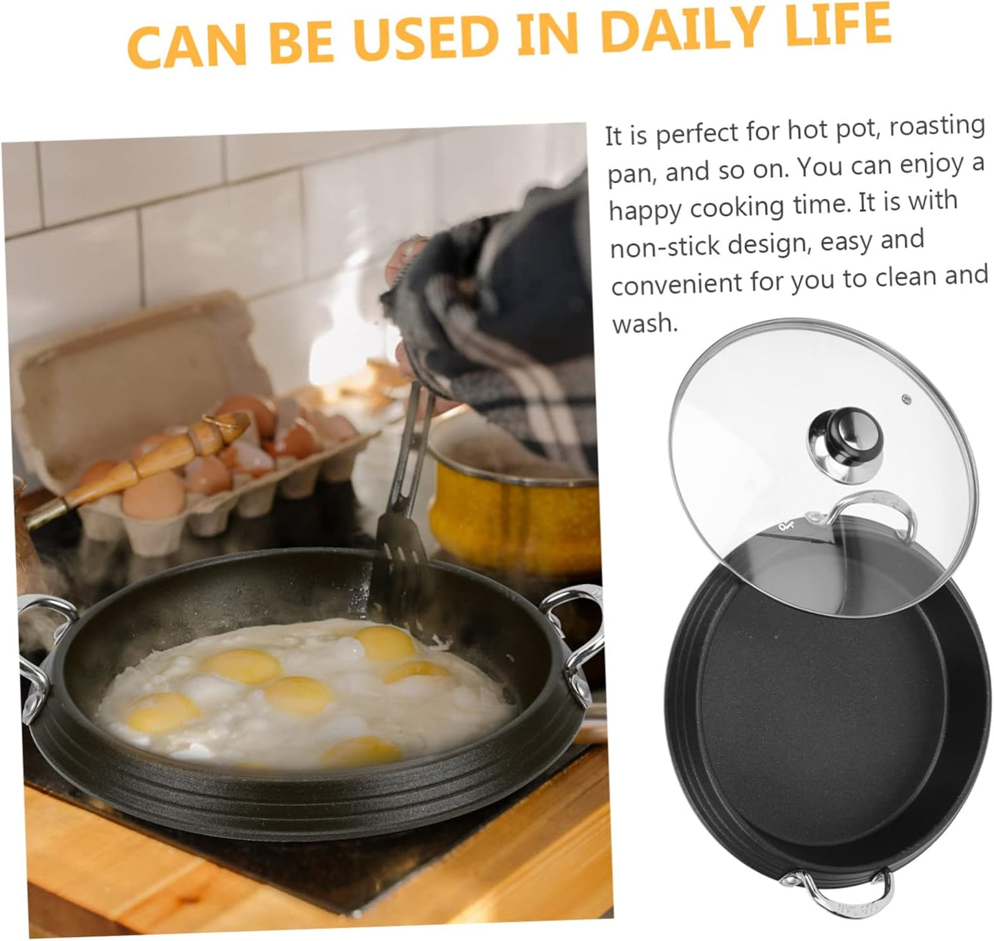 Korean Army Pot Aluminum Alloy Cooking Pot for Rice, Noodles, and Hot Pot