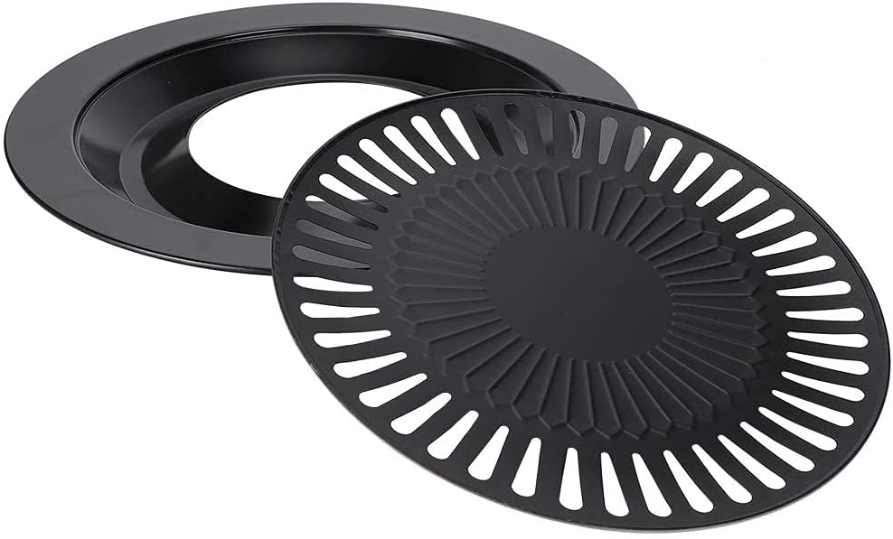 Korean BBQ Grill Pan Nonstick Stovetop Plate for Indoor Barbecue Roasting