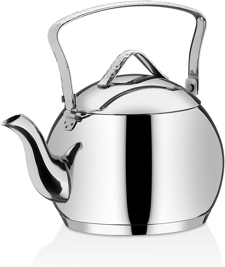 Korkmaz Tombik Stainless Steel Tea Kettle - 2.10 Quart Capacity