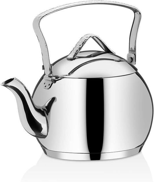 Korkmaz Tombik Stainless Steel Tea Kettle - 2.10 Quart Capacity