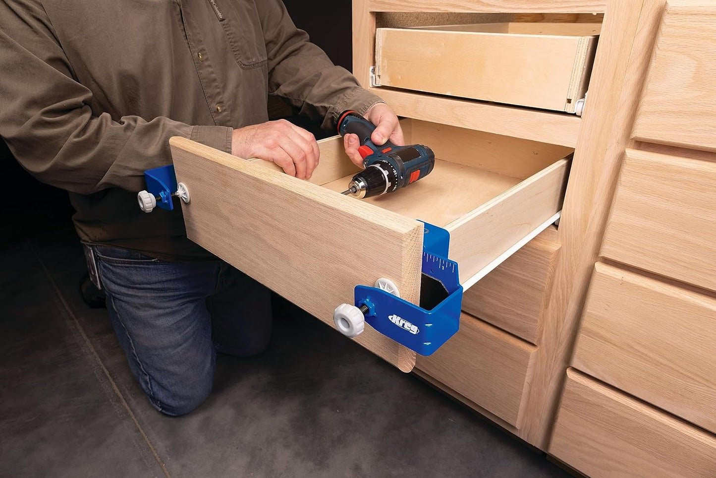 Kreg Drawer Front Mounting Tool KCS-DFMT - Easy Installation for Cabinet Drawers