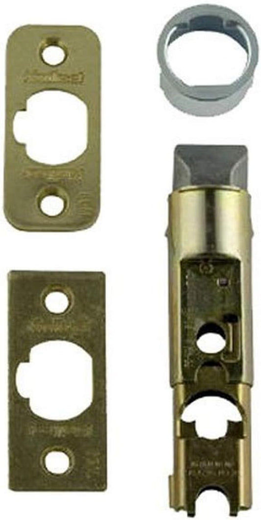 Kwikset 1826-18 Plain Latch with 6-Way Adjustability in Polished Brass