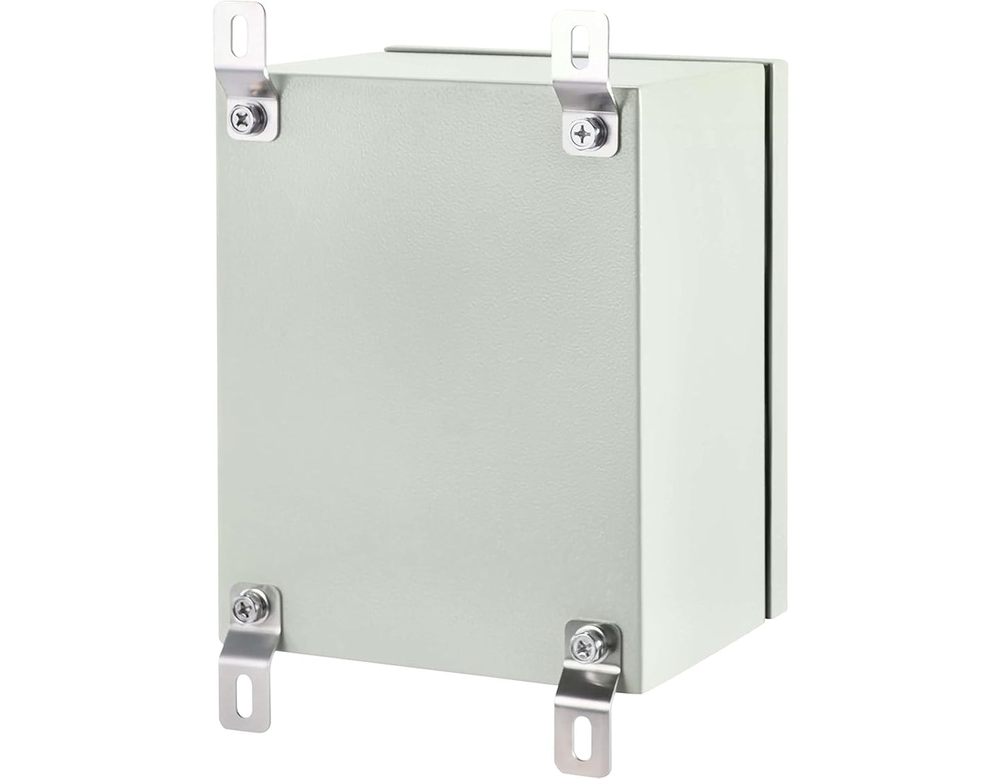 KWONONG IP65 Waterproof Metal Enclosure with Mounting Plate and Wall Bracket for Indoor/Outdoor Projects - 250×200×150mm