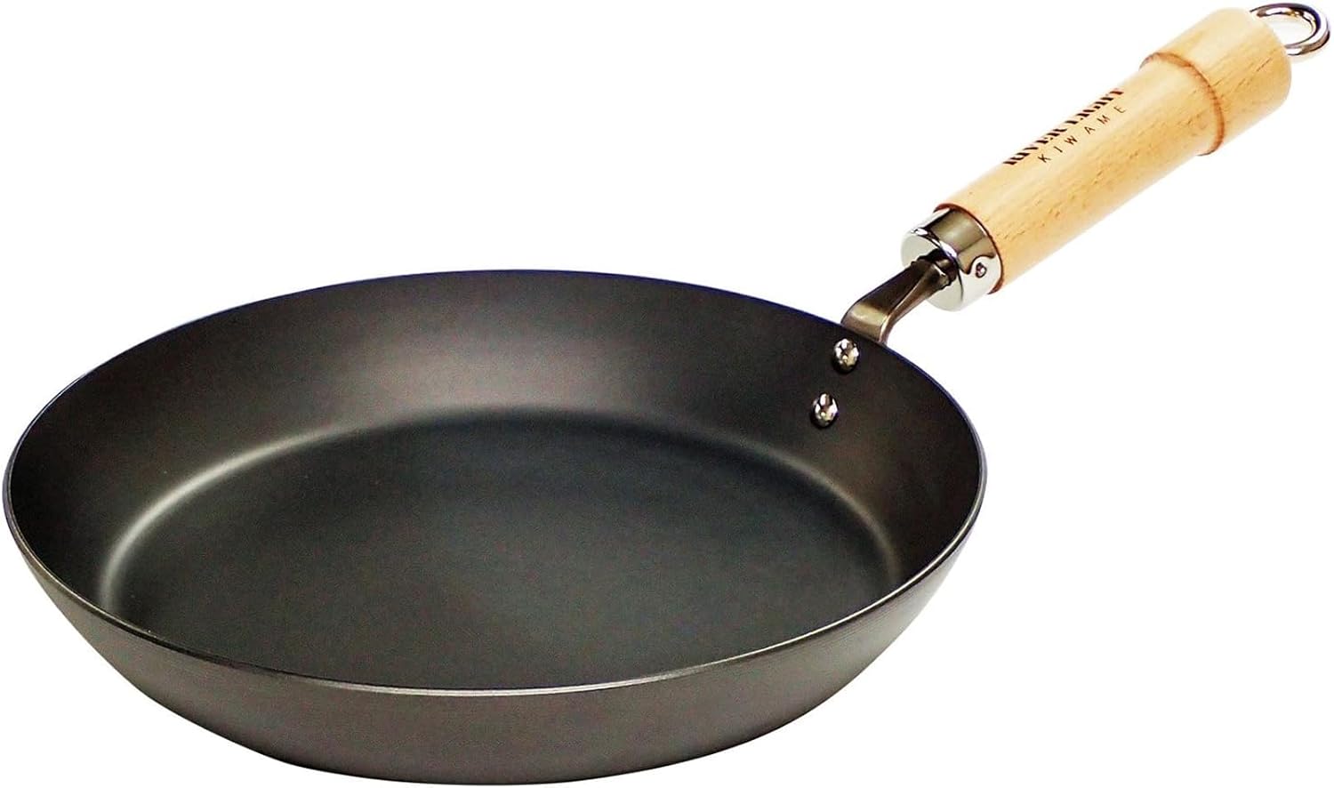 Kyoku Japan River Light J2326 Iron Frying Pan - 10.2 inches - Nitrided Iron Plate - IH Compatible & Rust Resistant - Made in Japan