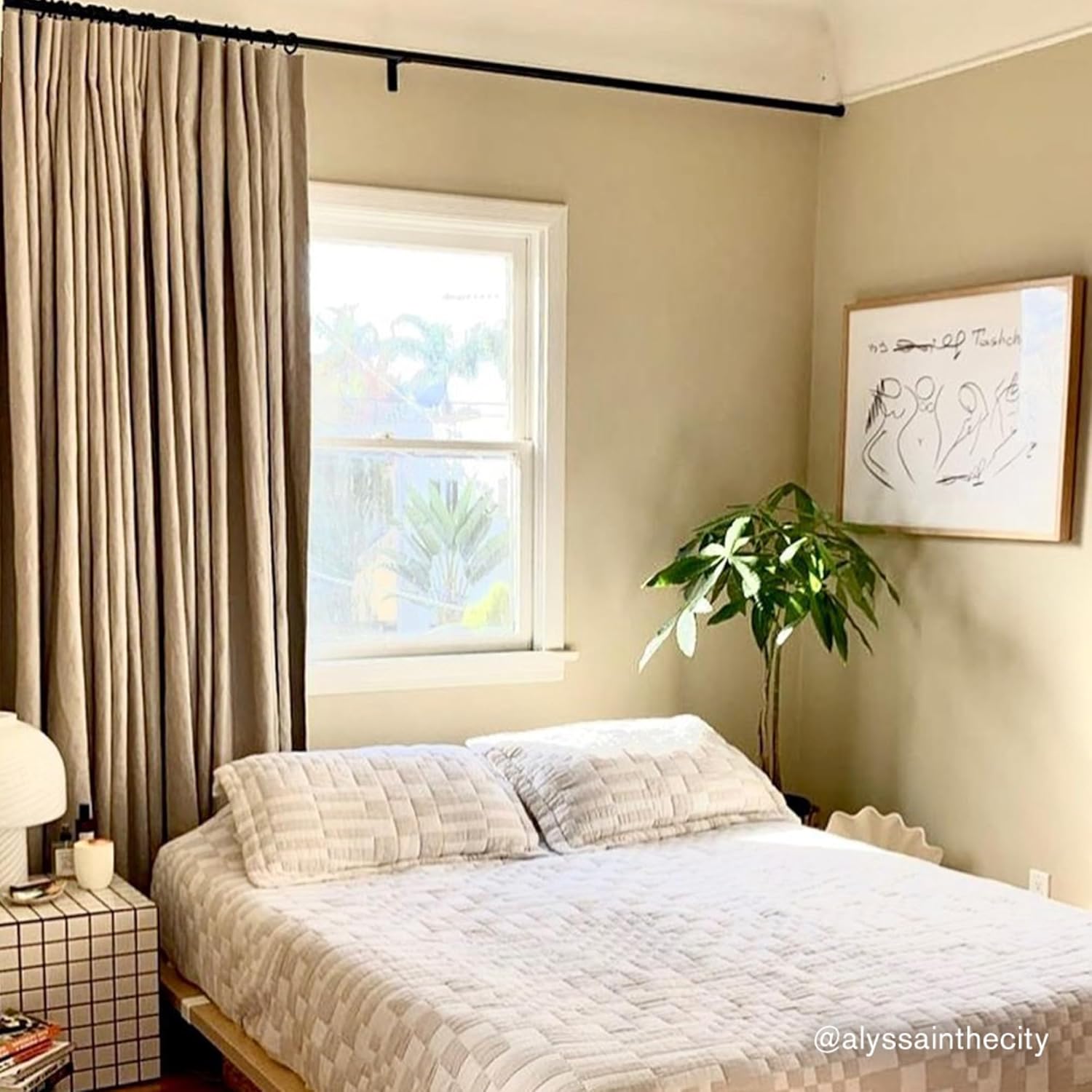 Large Adhesive Paint Swatch in PALO SANTO Earthy Yellow-Beige 12" x 12" - Premium Interior Paint Sample