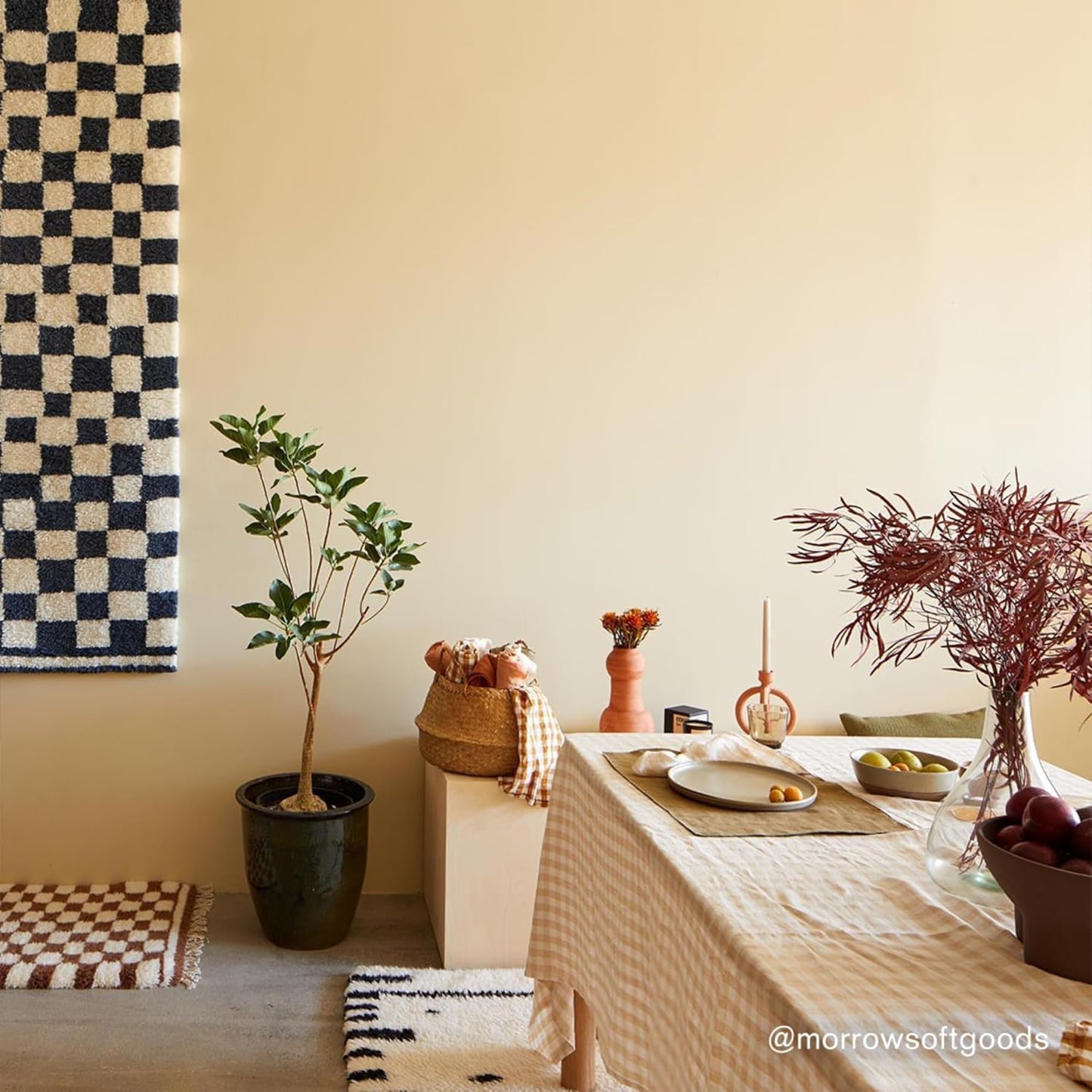 Large Adhesive Paint Swatch in PALO SANTO Earthy Yellow-Beige 12" x 12" - Premium Interior Paint Sample