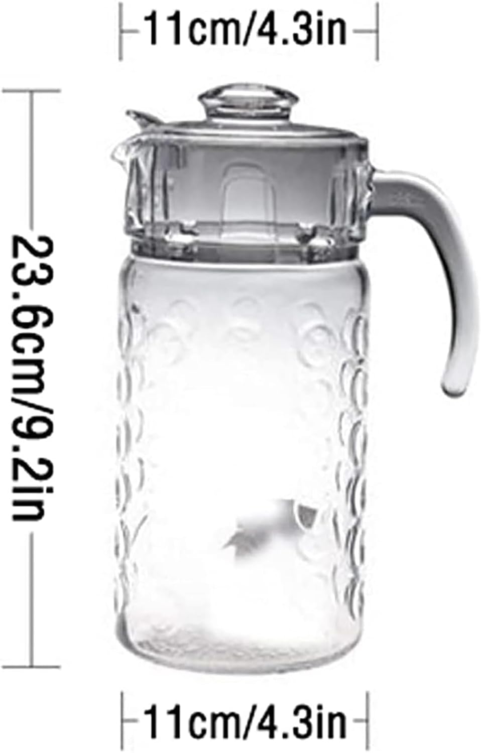 Large-Capacity Glass Kettle with Handle for Iced Tea, Juice, Water - Household Teapot and Pitcher