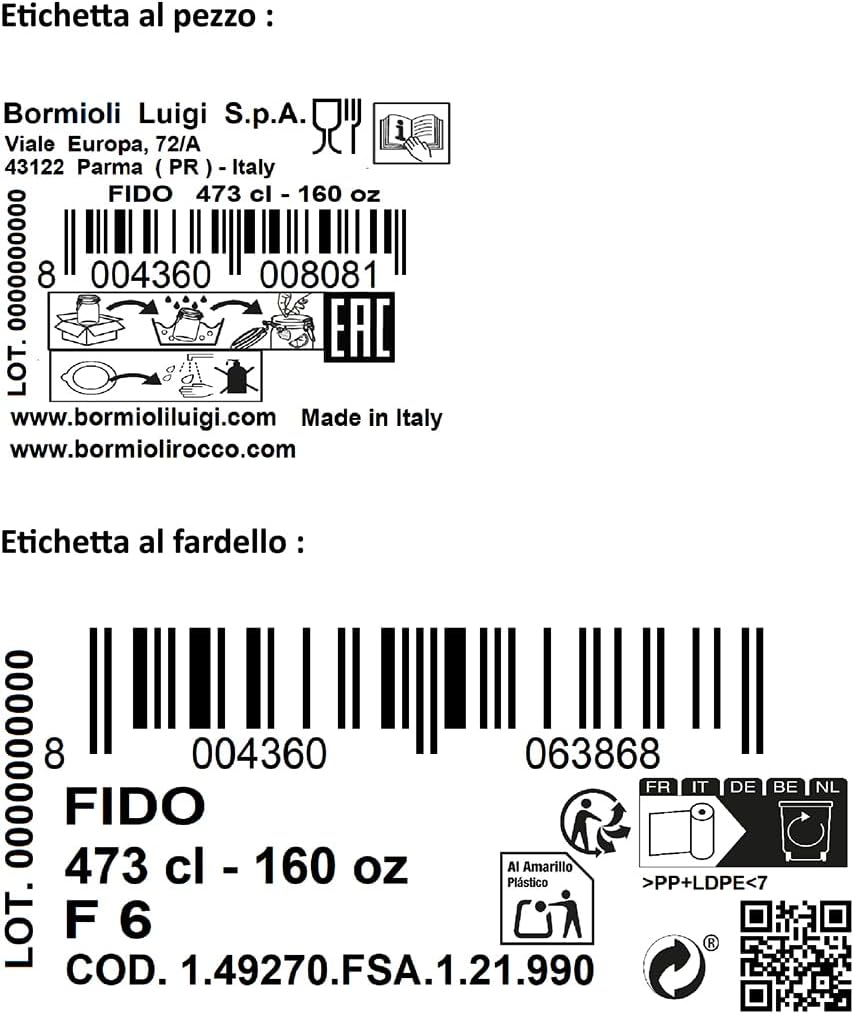 Large Capacity Men's Glass Jar with Wire Handle and Rubber Seal - Axentia 292079 - 4880 ml