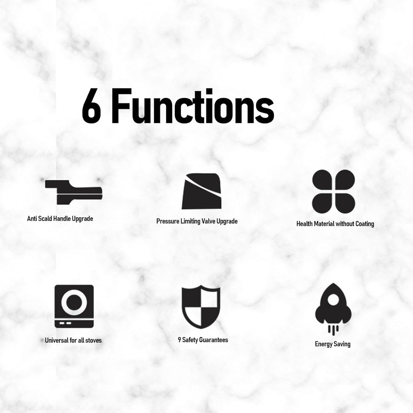 Large Capacity Stainless Steel Pressure Cooker with Explosion Proof Canner, Gas & Induction Compatible - 24CM/7L