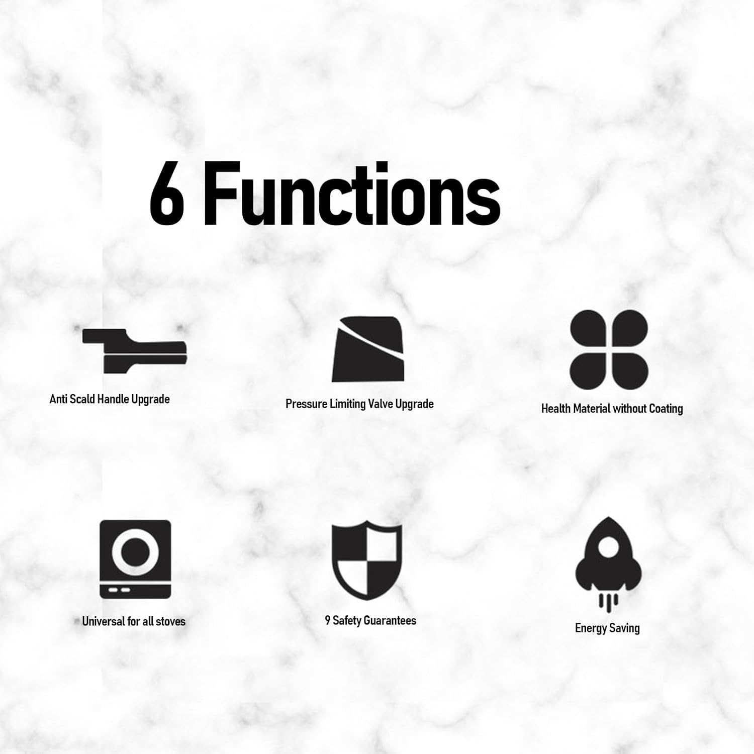 Large Capacity Stainless Steel Pressure Cooker with Explosion Proof Canner, Gas & Induction Compatible - 24CM/7L