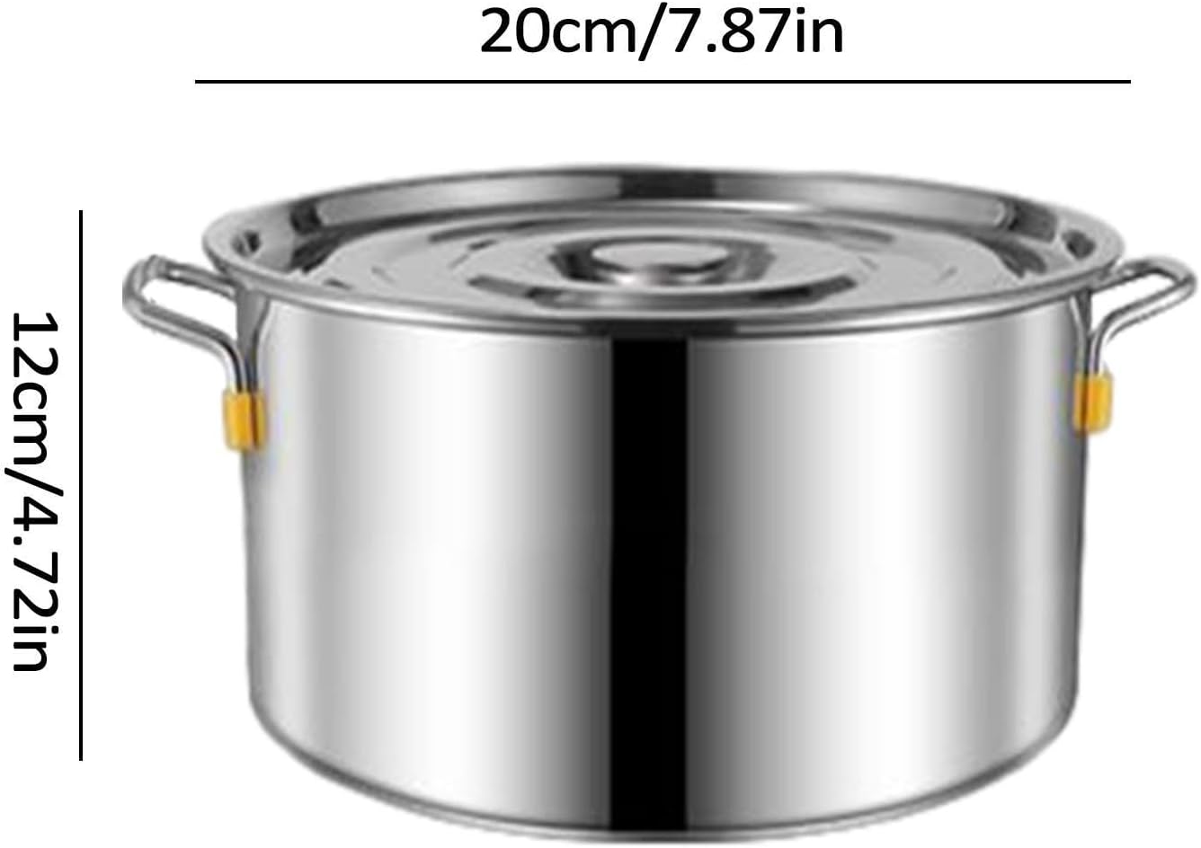 Large Capacity Stainless Steel Stock Pot for Cooking Rice, Noodles, Soup, and More - Durable Steamer Cookware with Lid