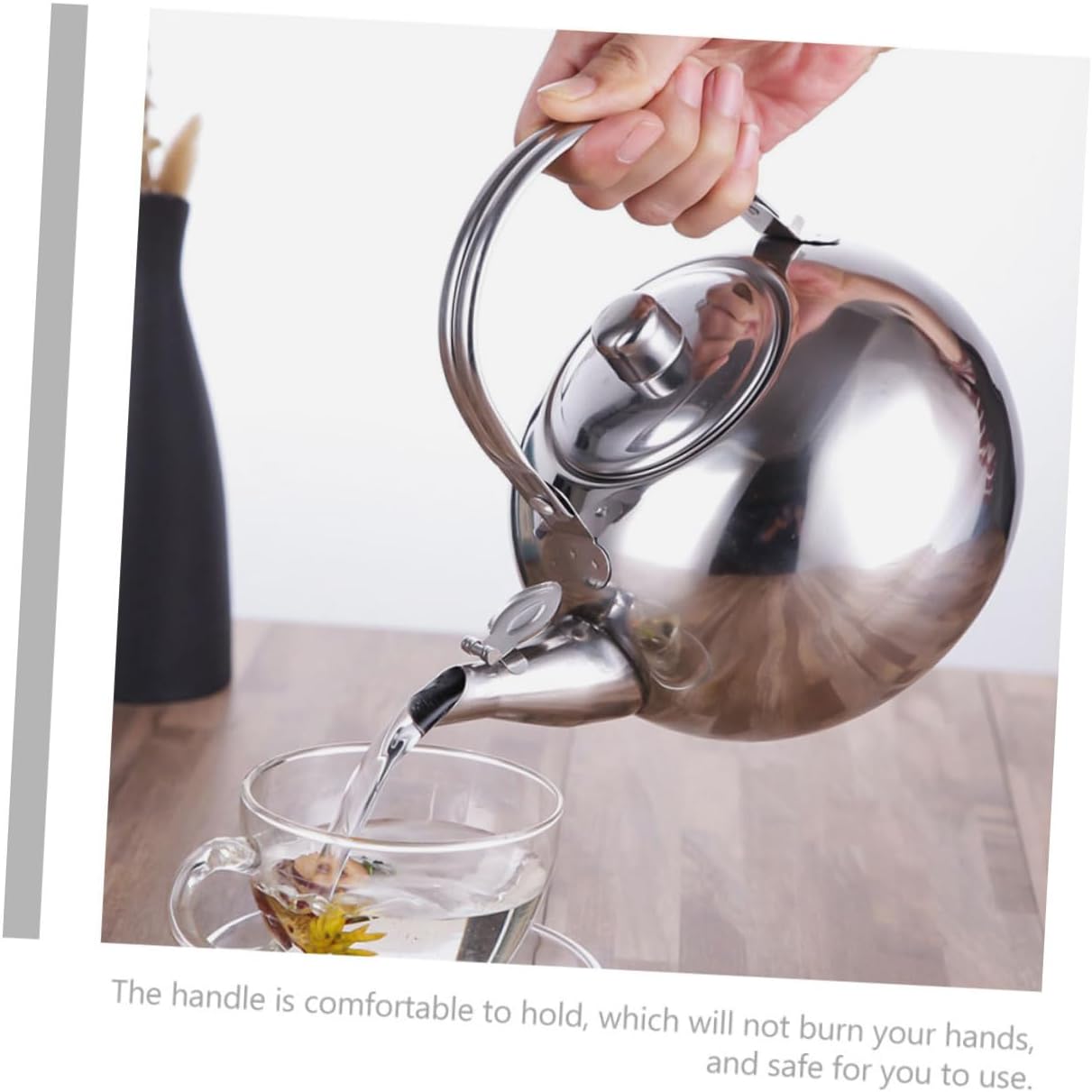 Large Capacity Stainless Steel Tea Kettle with Infuser for Kitchen Water Brewing