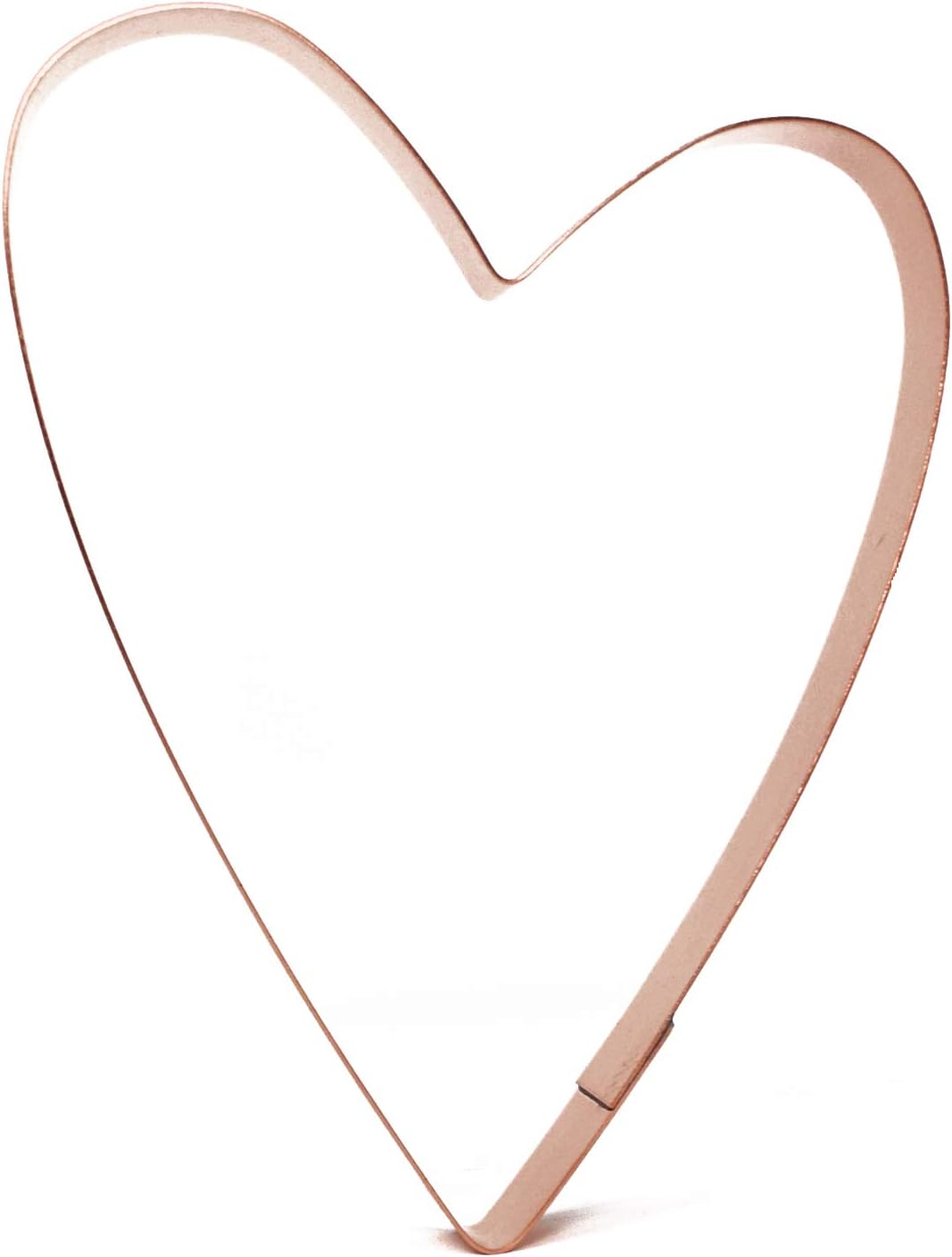 Large Heart Cookie Cutter - 6 inch Handmade Copper Cutter by The Fussy Pup, Made in USA