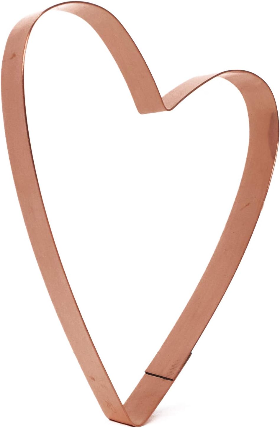 Large Heart Cookie Cutter - 6 inch Handmade Copper Cutter by The Fussy Pup, Made in USA