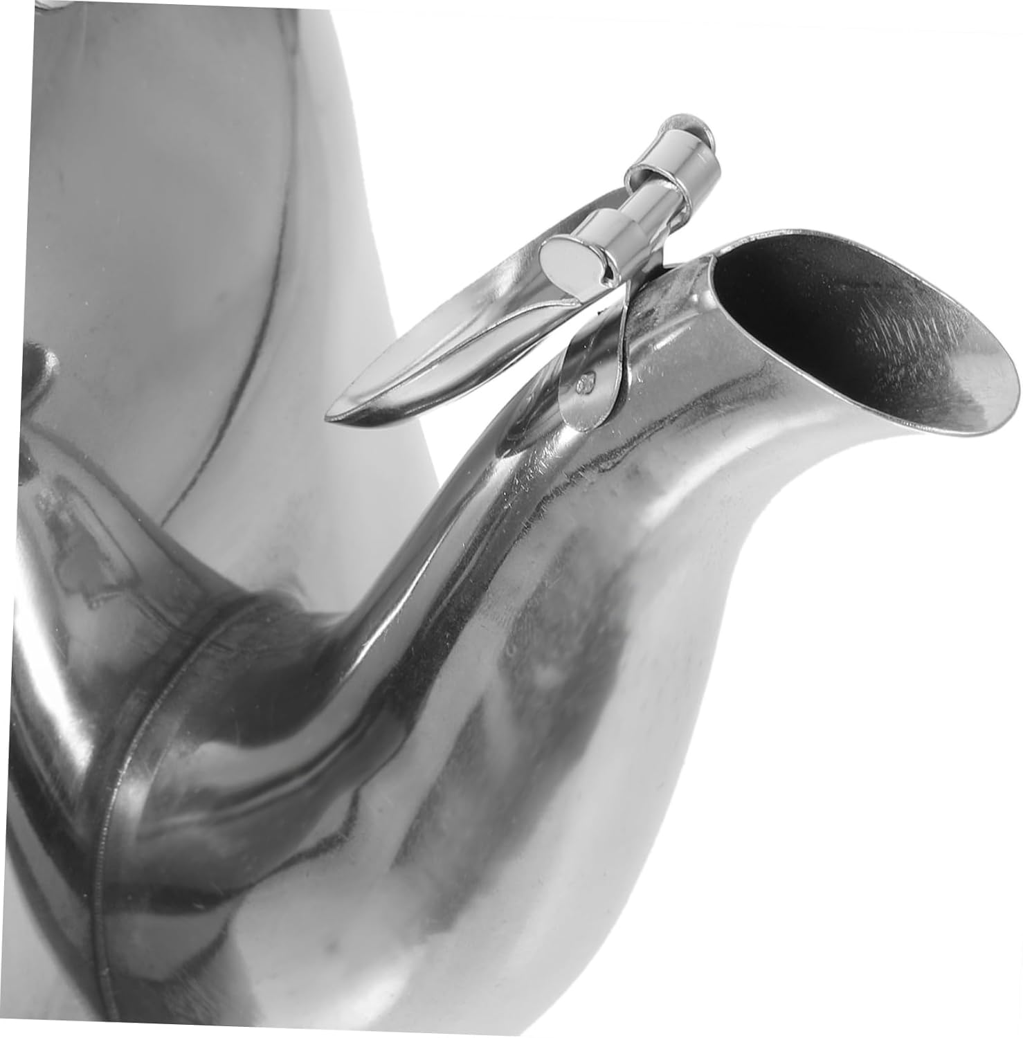 Large Stainless Steel Teakettle with Whistle for Tea and Coffee Brewing in Home