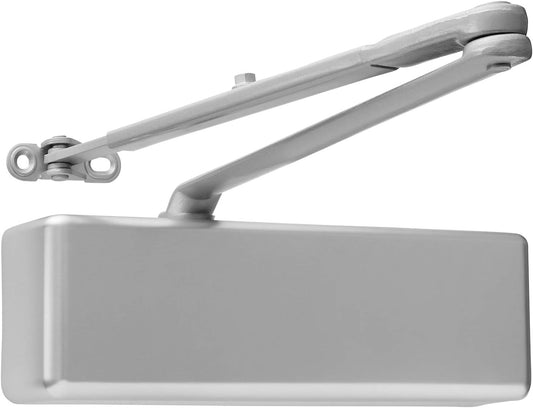 Lawrence Hardware LH8016 Commercial Grade 1 Extra Heavy Duty Door Closer with 6-Speed Delayed-Action Control and 3 Pistons - Easy Installation Included