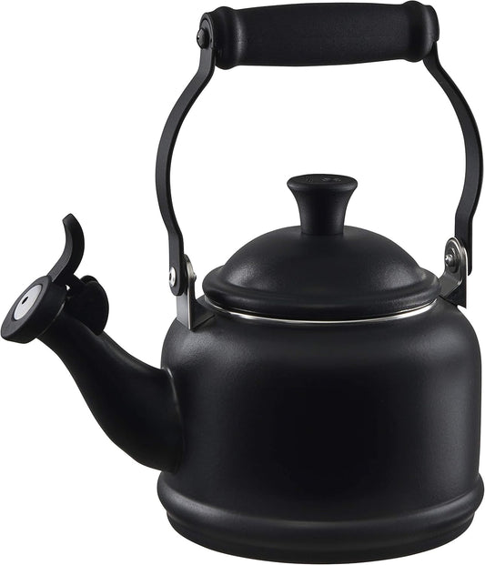 Le Creuset 1.25 qt. Licorice Enamel On Steel Demi Tea Kettle for Stovetop