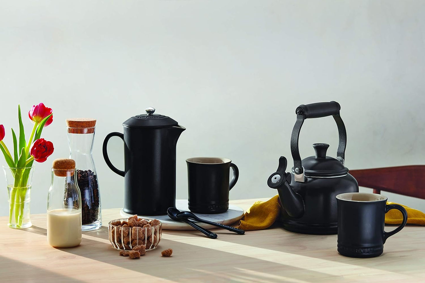Le Creuset 1.25 qt. Licorice Enamel On Steel Demi Tea Kettle for Stovetop