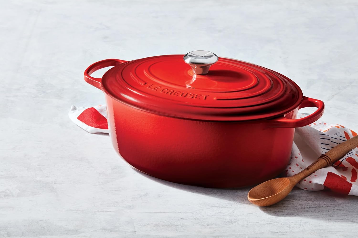 Le Creuset Enameled Cast Iron Oval Dutch Oven in Marseille, 15.5 qt.