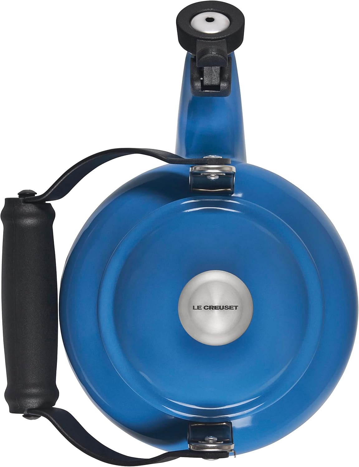 Le Creuset Marseille Tea Kettle - Enamel Coated Steel with Metal Accents, 1.25 qt