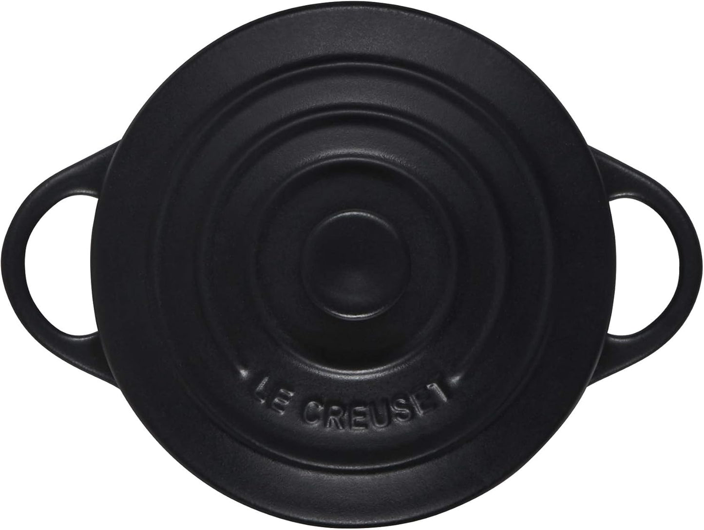 Le Creuset Mini Round Cocotte, 8 oz., Licorice Stoneware - Quality French Cookware for Small Dishes