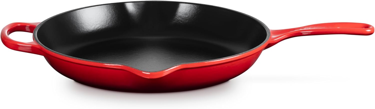 Le Creuset Signature Iron Handle Skillet 11.75" Enameled Cast Iron Cerise Color