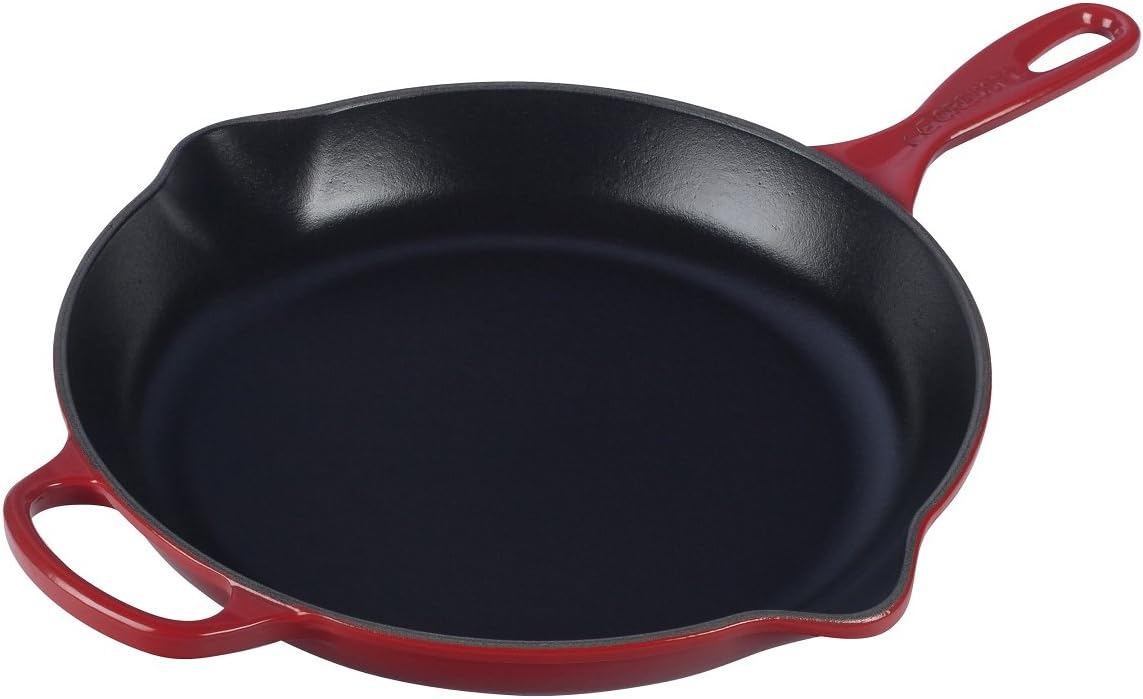 Le Creuset Signature Iron Handle Skillet 11.75" Enameled Cast Iron Cerise Color
