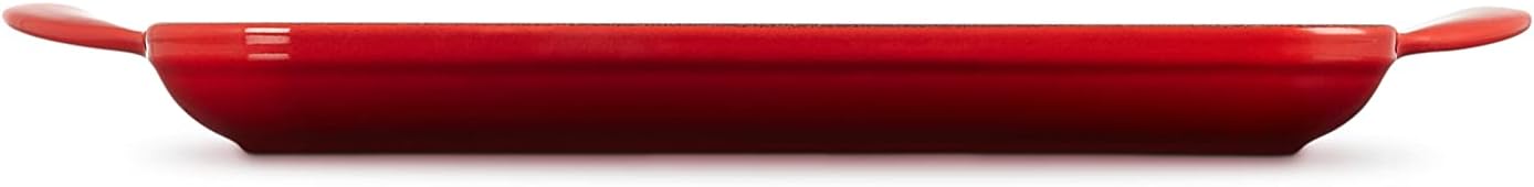 Le Creuset Signature Square Skillet Grill, 9.5" Cerise - Enameled Cast Iron