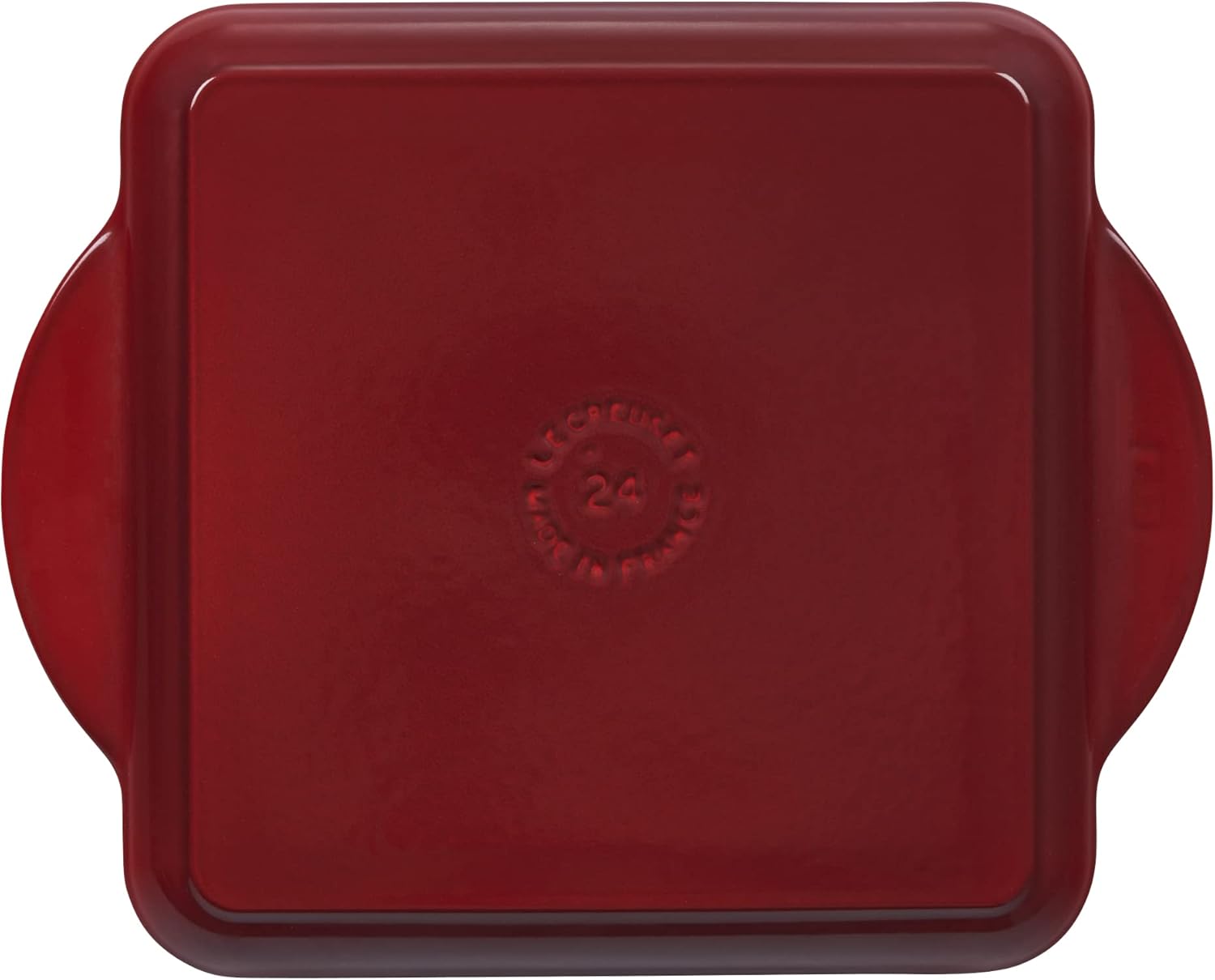 Le Creuset Square Griddle 9.5" Cast Iron Enameled Pan in Cerise Red