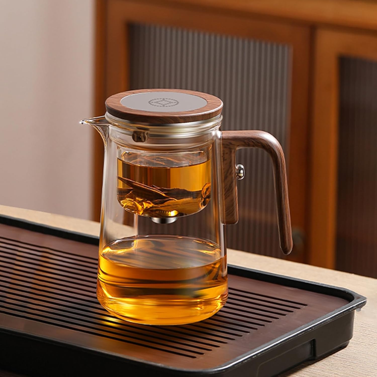 LeeJ Enchanti Tea Pot with Infuser and Strainer for Flower Tea - 600ML