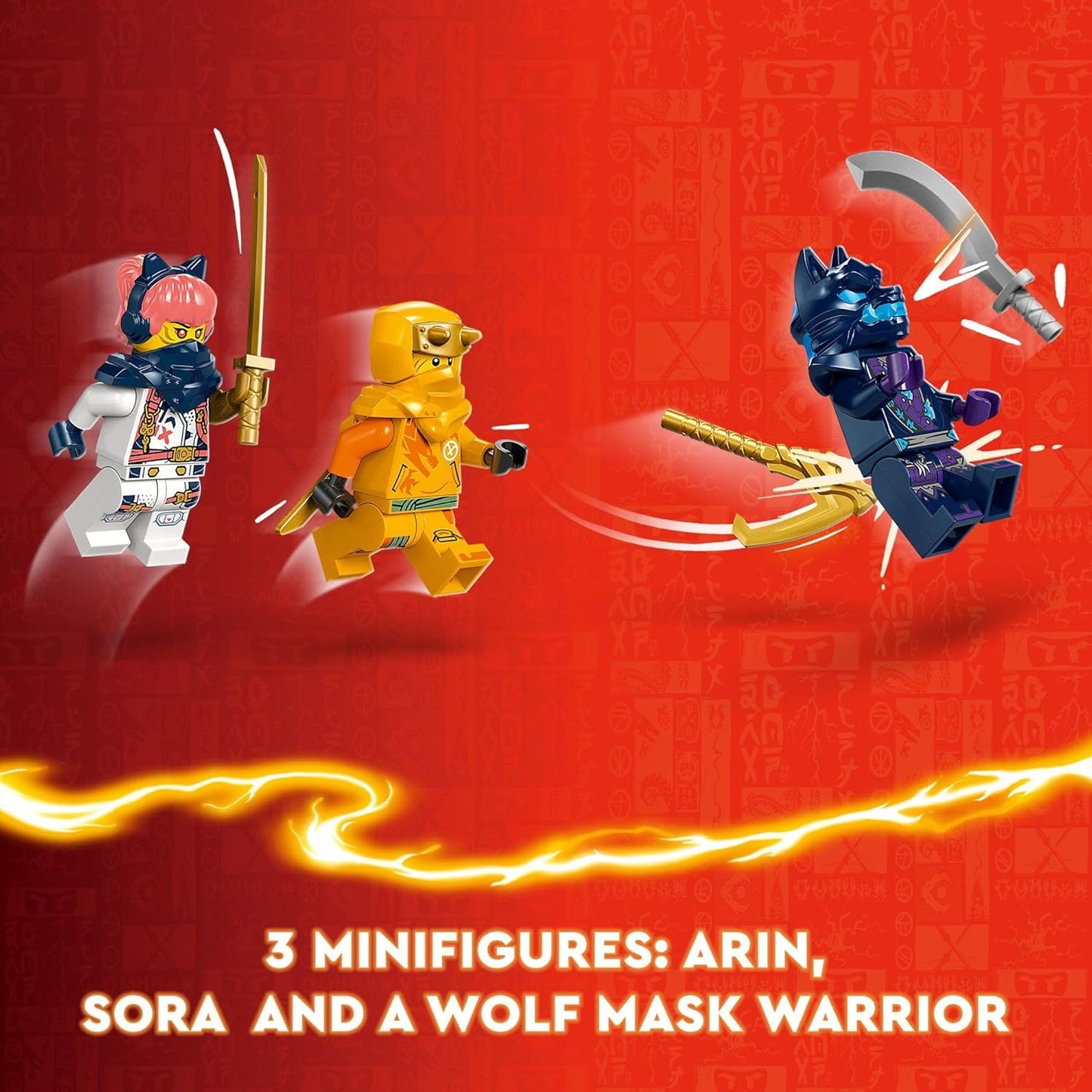 LEGO NINJAGO Young Dragon Riyu Playset with 3 Ninja Minifigures - Buildable Adventure Toy for Kids, Ages 6+, 71810