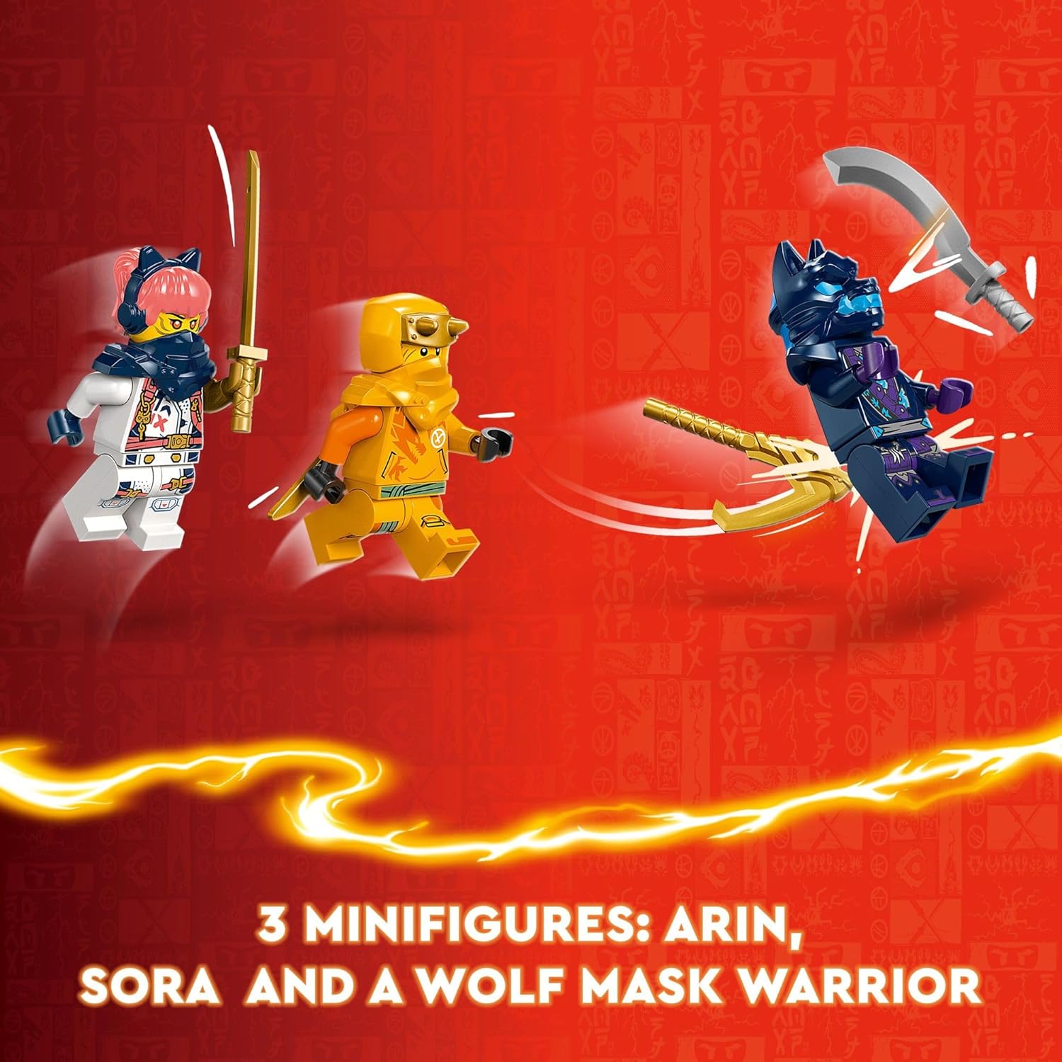 LEGO NINJAGO Young Dragon Riyu Playset with 3 Ninja Minifigures - Buildable Adventure Toy for Kids, Ages 6+, 71810