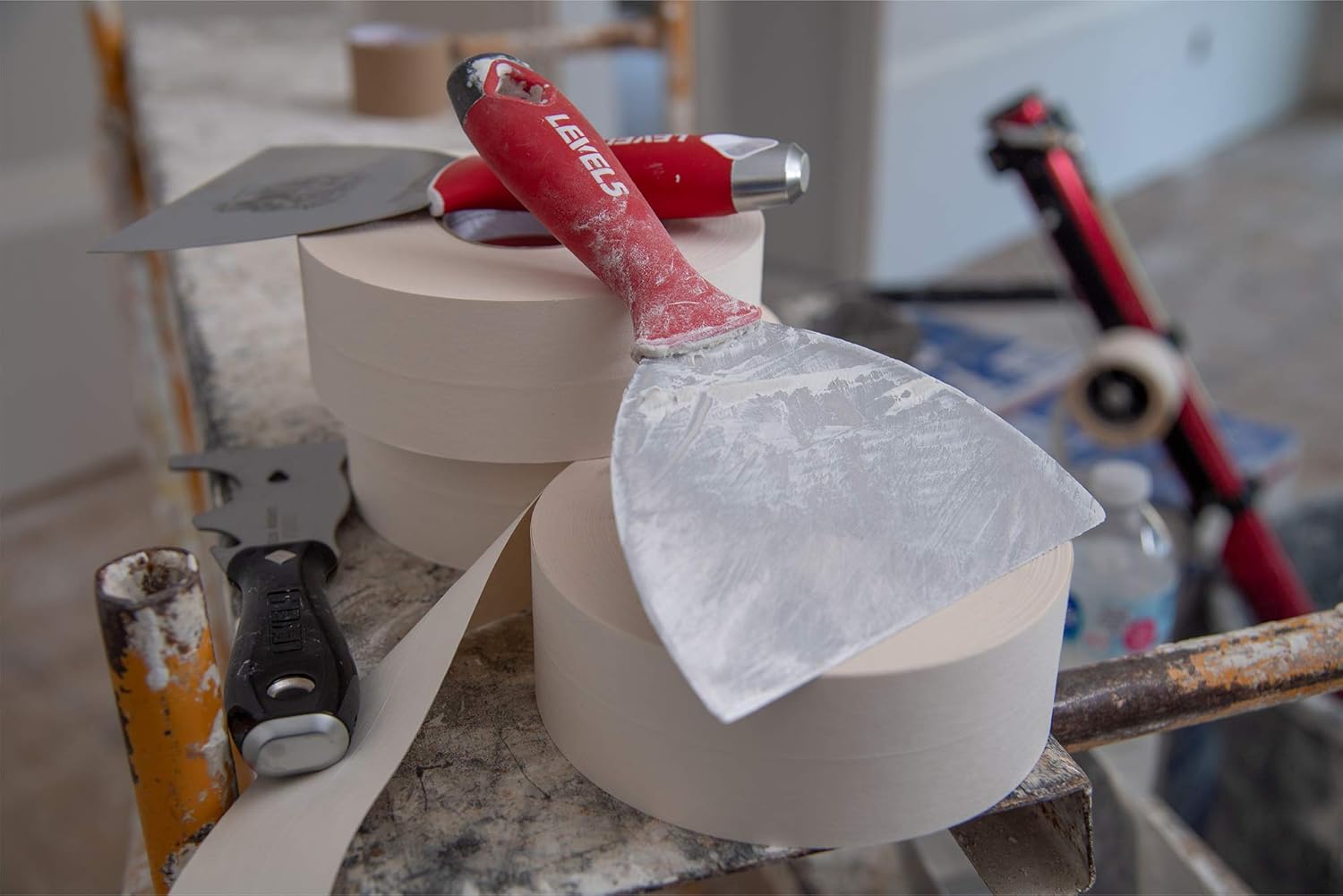 LEVEL5 Stainless Steel Joint Knife Set for Sheetrock Drywall Plasterboard - Pro-Grade 5-602