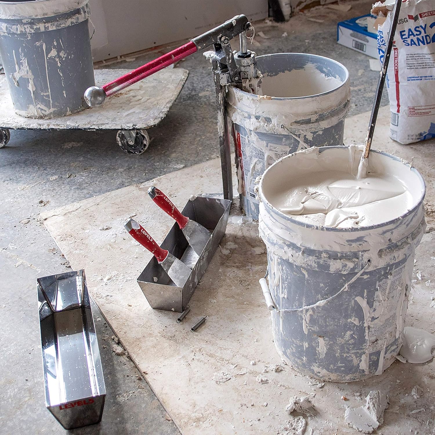 LEVEL5 Stainless Steel Joint Knife Set for Sheetrock Drywall Plasterboard - Pro-Grade 5-602