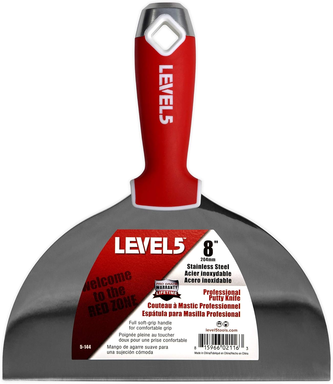 LEVEL5 Stainless Steel Joint Knife Set for Sheetrock Drywall Plasterboard - Pro-Grade 5-602