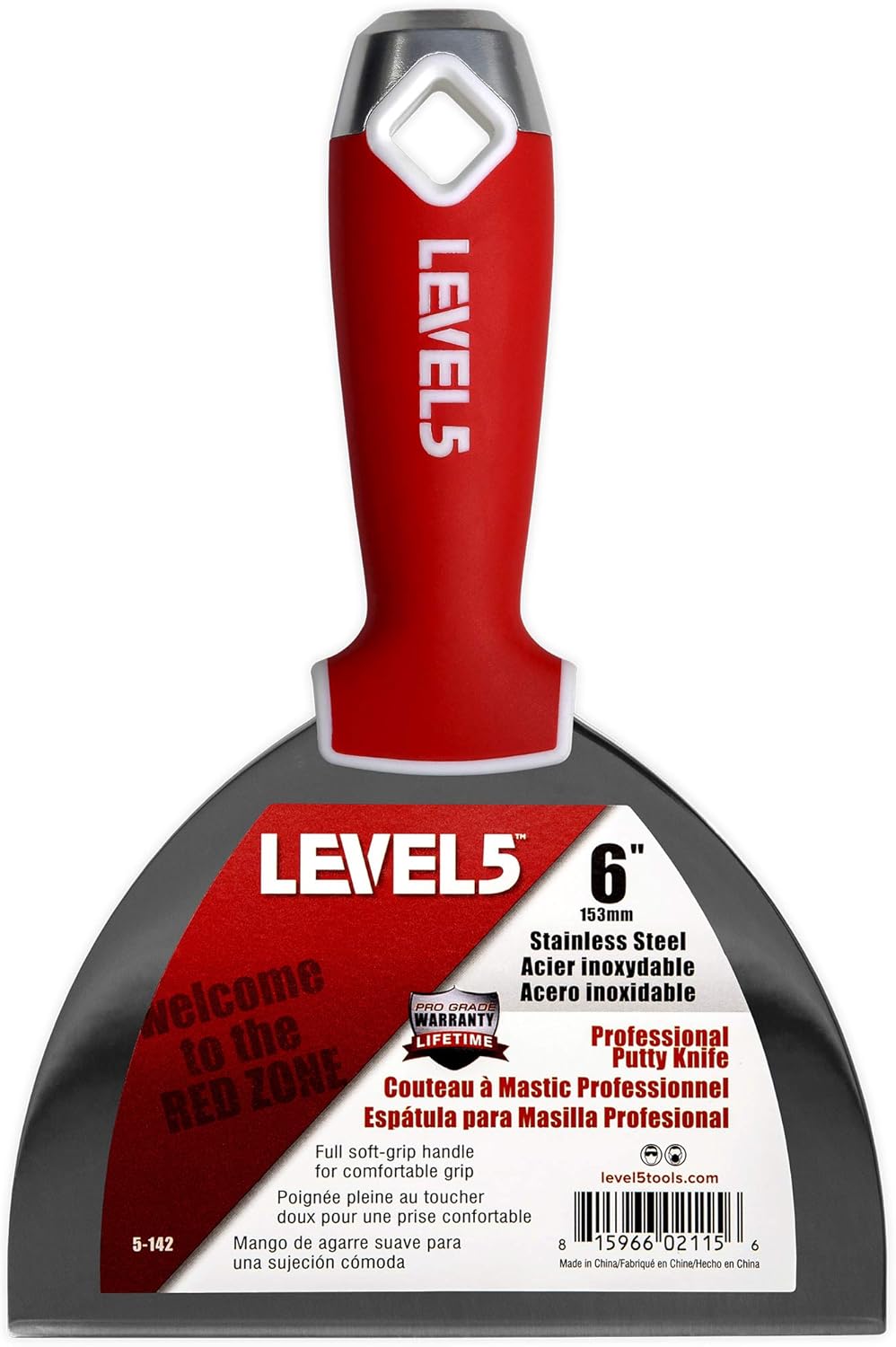 LEVEL5 Stainless Steel Joint Knife Set for Sheetrock Drywall Plasterboard - Pro-Grade 5-602