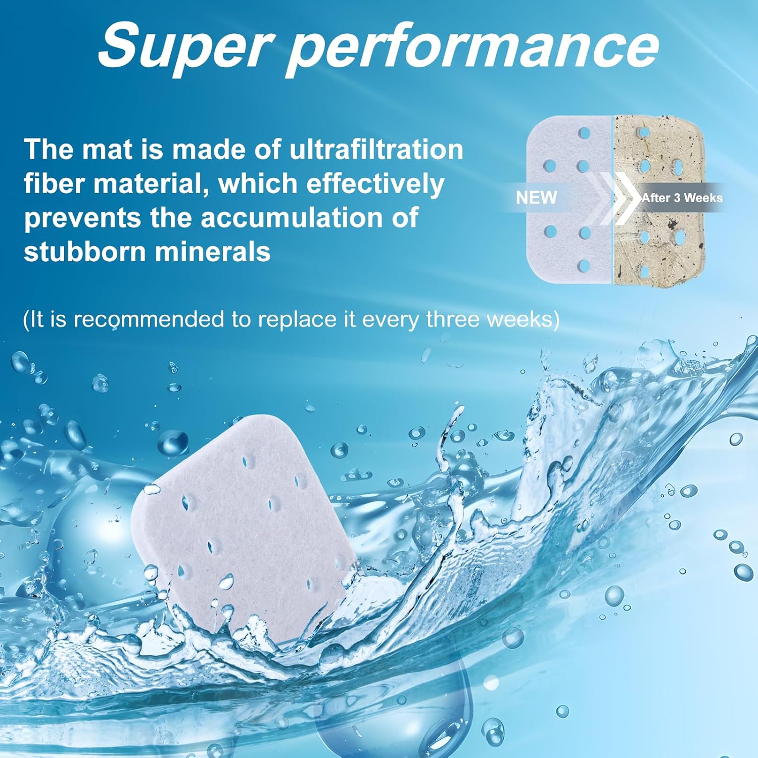 LEVOIT LV600HH Humidifier Filter Pads - Pack of 16 Mineral Absorption Pads for PANDEELS LV600S Humidifiers