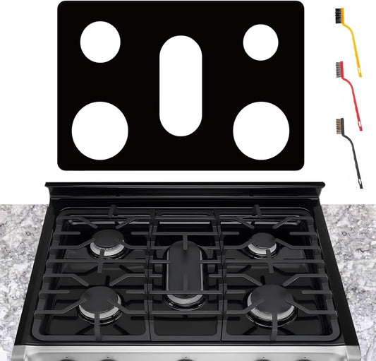 LG Gas Range Stove Cover Set - Upgraded 0.4MM Thickness, Reusable Burner Protectors for LGLDG4315, LRG4113, LDG4313, and More