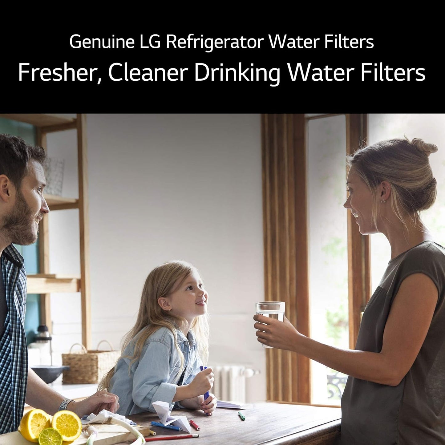 LG LT1000P Refrigerator Water Filter - 6 Month / 200 Gallon Capacity, NSF42, NSF53, NSF401 Certified - ADQ74793501, ADQ75795105, AGF80300704, AGF80300705 - White