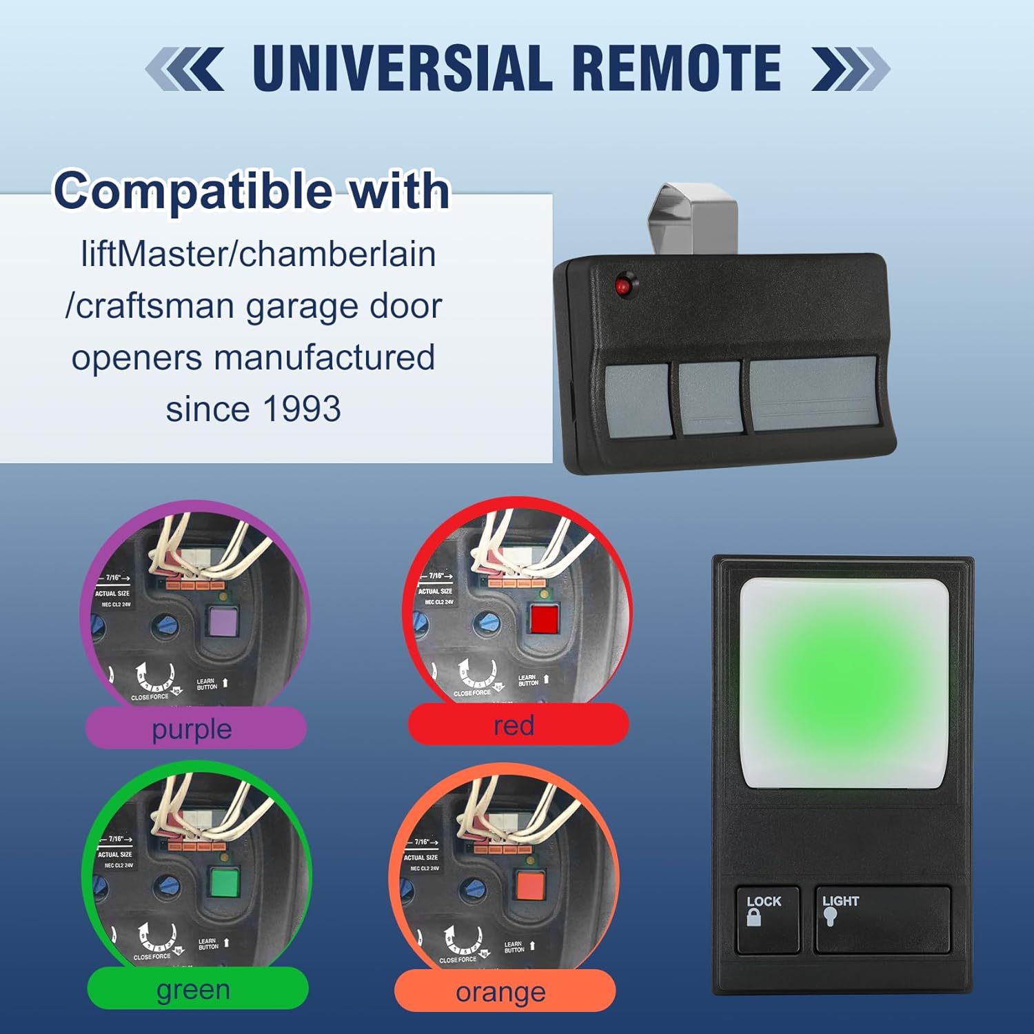 Liftmaster Garage Door Opener Remote Wall Keypad Control Panel for 78LM, 373LM - Compatible with 139.53680, 139.53753, 139.53681, 139.53879