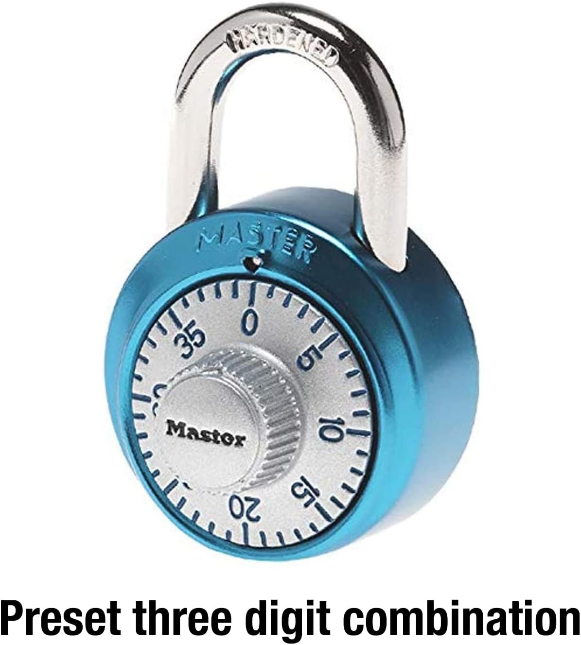 Light Blue Master Lock 1561DLTBLU Combination Padlock for Lockers - 1 Pack - WildKart