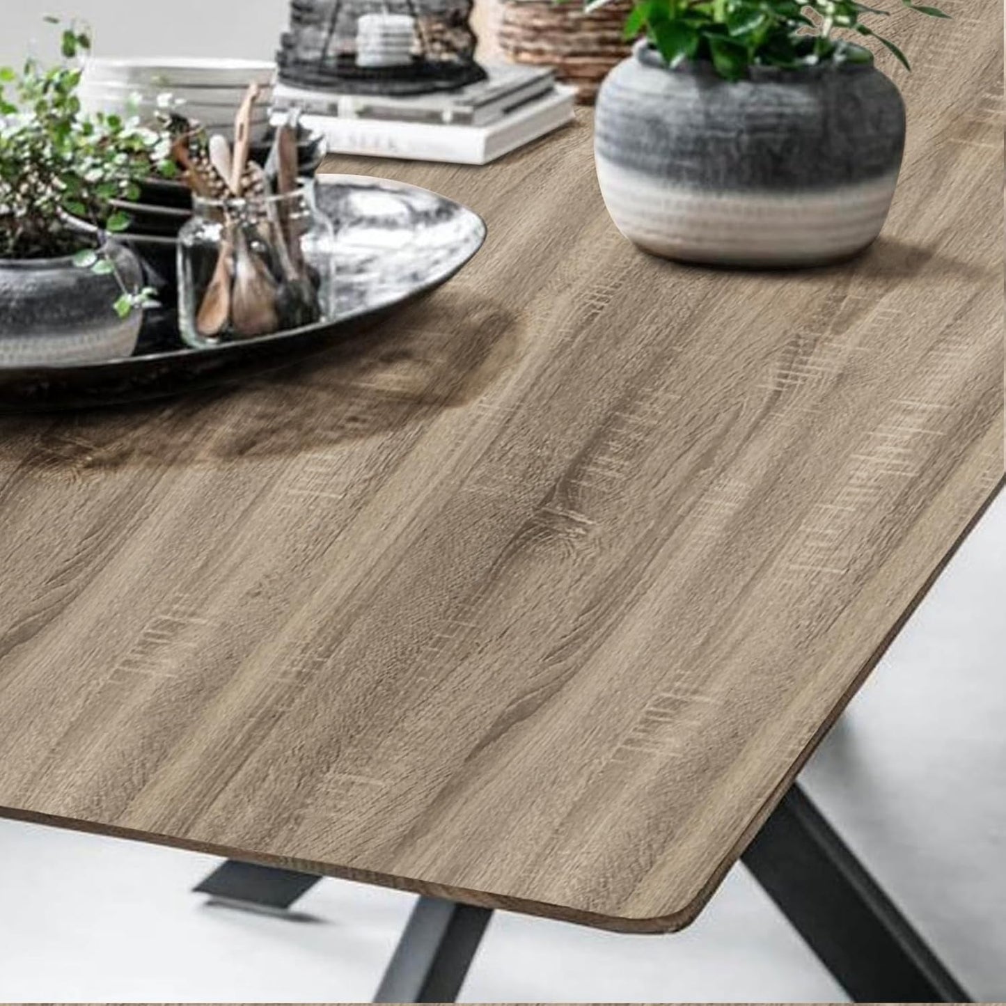 Light Brown Wood Grain Contact Paper Peel and Stick - Self Adhesive Natural Walnut Wallpaper for Home Decor - 15.7'' x 472