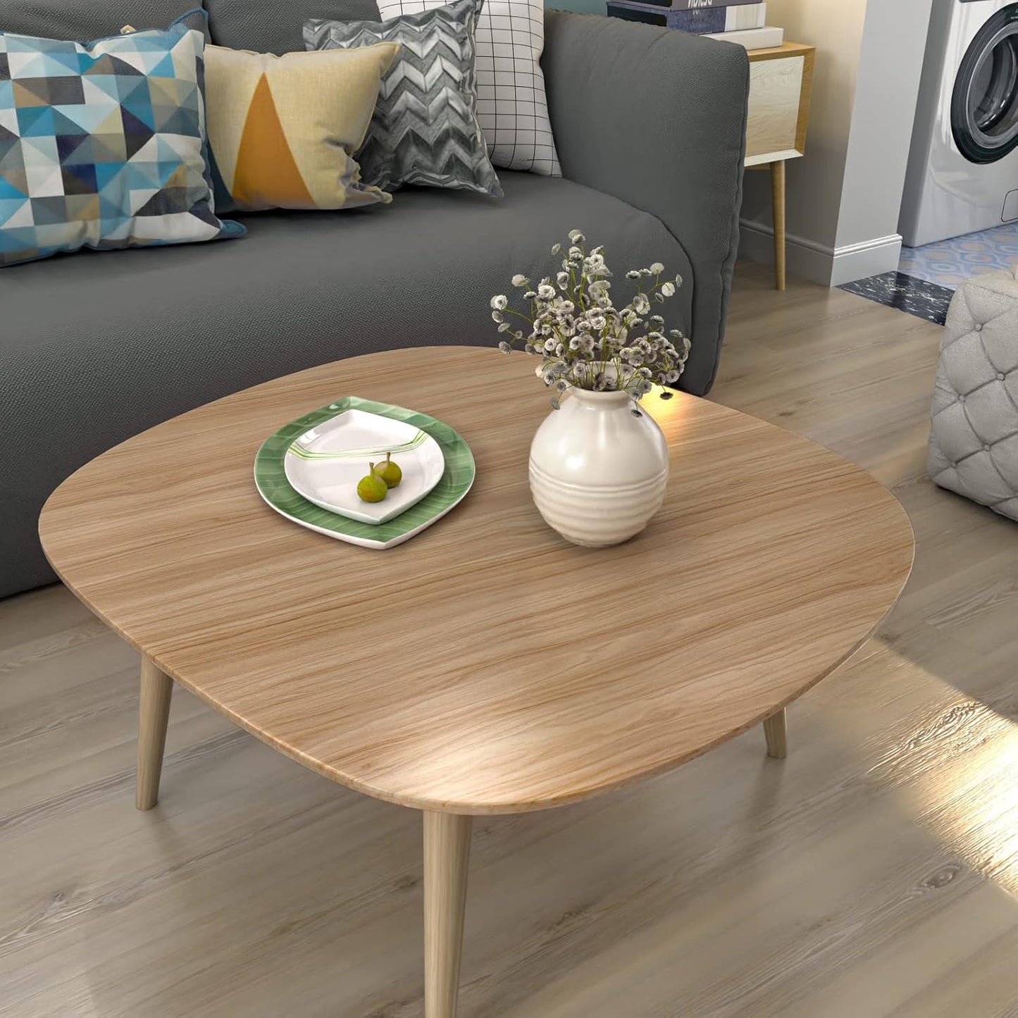 Light Wooden Grain Contact Paper for Cabinets and Drawers - Self Adhesive Removable Wallpaper - Waterproof Vinyl - 15.7inW x 118inL