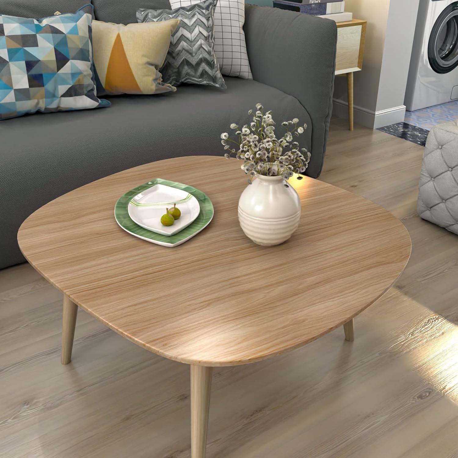 Light Wooden Grain Contact Paper for Cabinets and Drawers - Self Adhesive Removable Wallpaper - Waterproof Vinyl - 15.7inW x 118inL