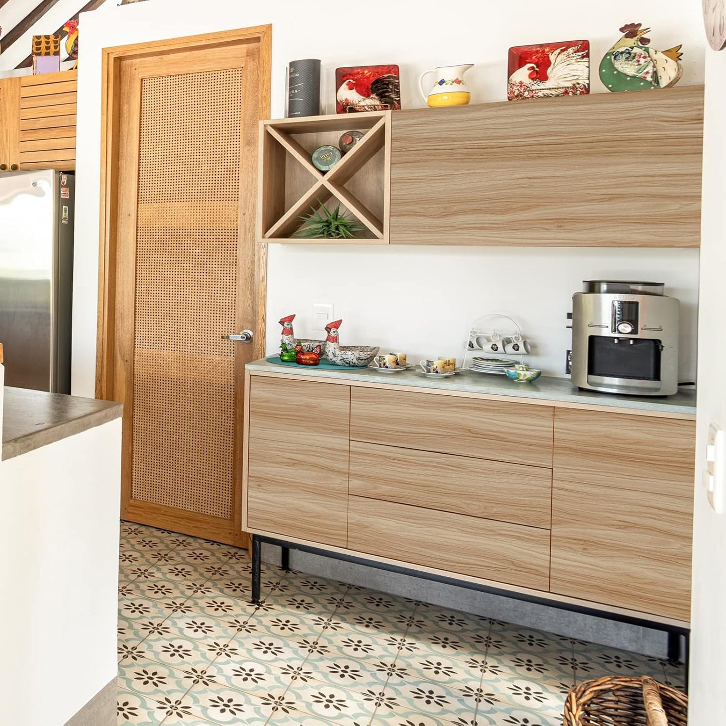 Light Wooden Grain Contact Paper for Cabinets and Drawers - Self Adhesive Removable Wallpaper - Waterproof Vinyl - 15.7inW x 118inL