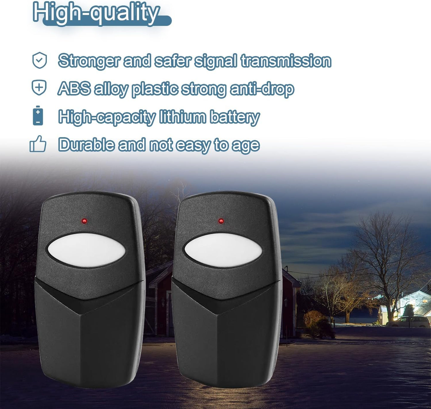 Linear Delta 3 Garage Door Remote DTC Upgrade Kit - 2 Pack, 8 Dip Switch 310MHZ - Compatible with DT DTA DTD DT2D DT4A DNT00002A DNT00017A