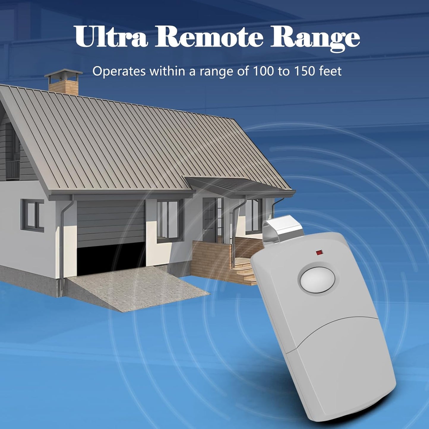 Linear Multi-Code Garage Door Opener Remote Transmitter 3089 308911 MCS308911 - 10 Dip Switch 300MHz Gate Opener Remote - Garage Clicker Replacement